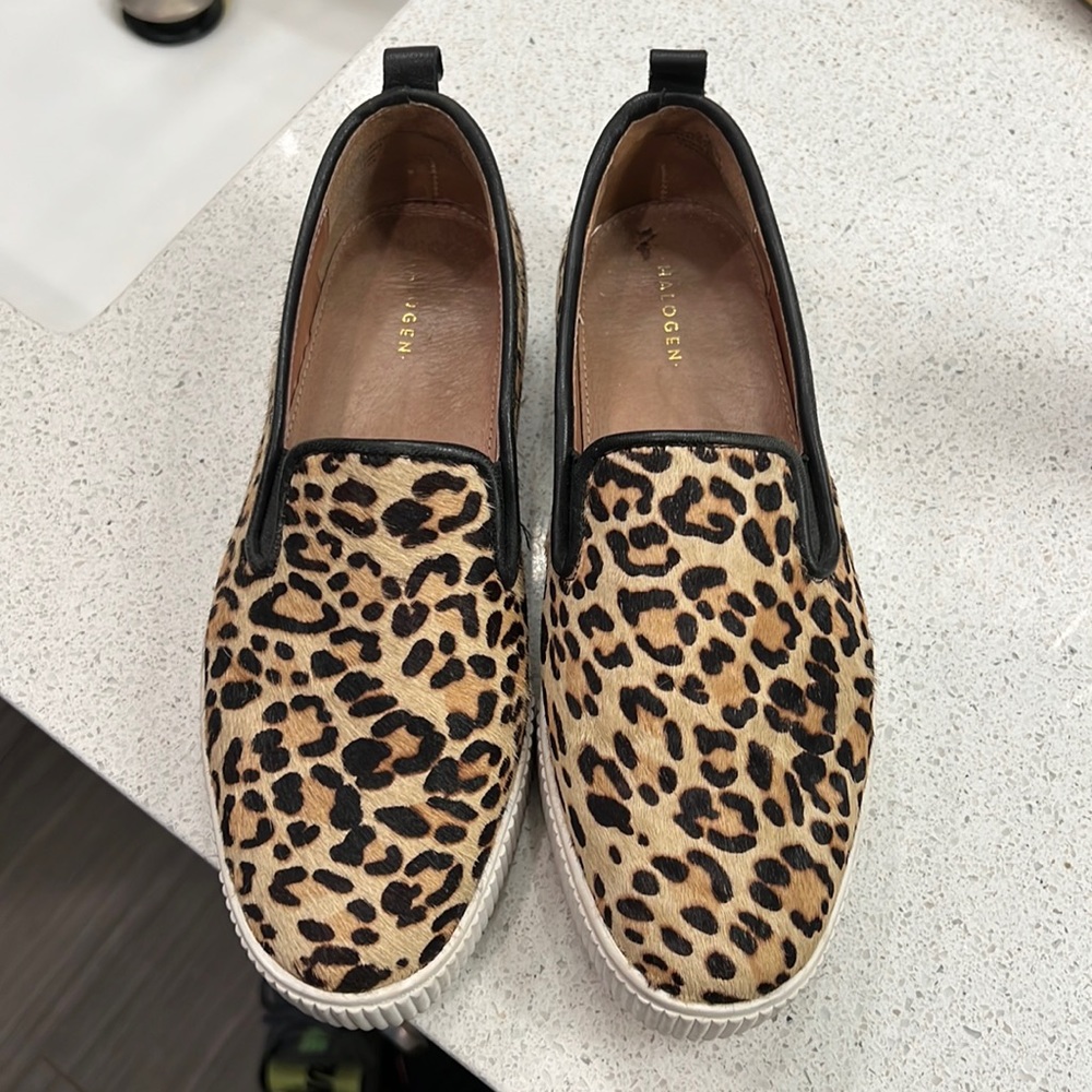 Leopard slide sneakers